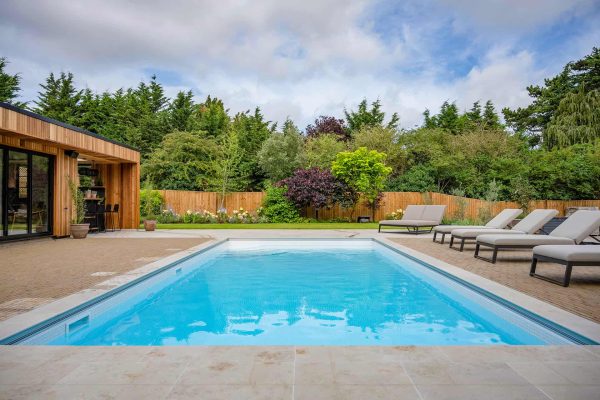 Garden Pool and pool house West Malling Kent Garden Pool and pool house West Malling Kent